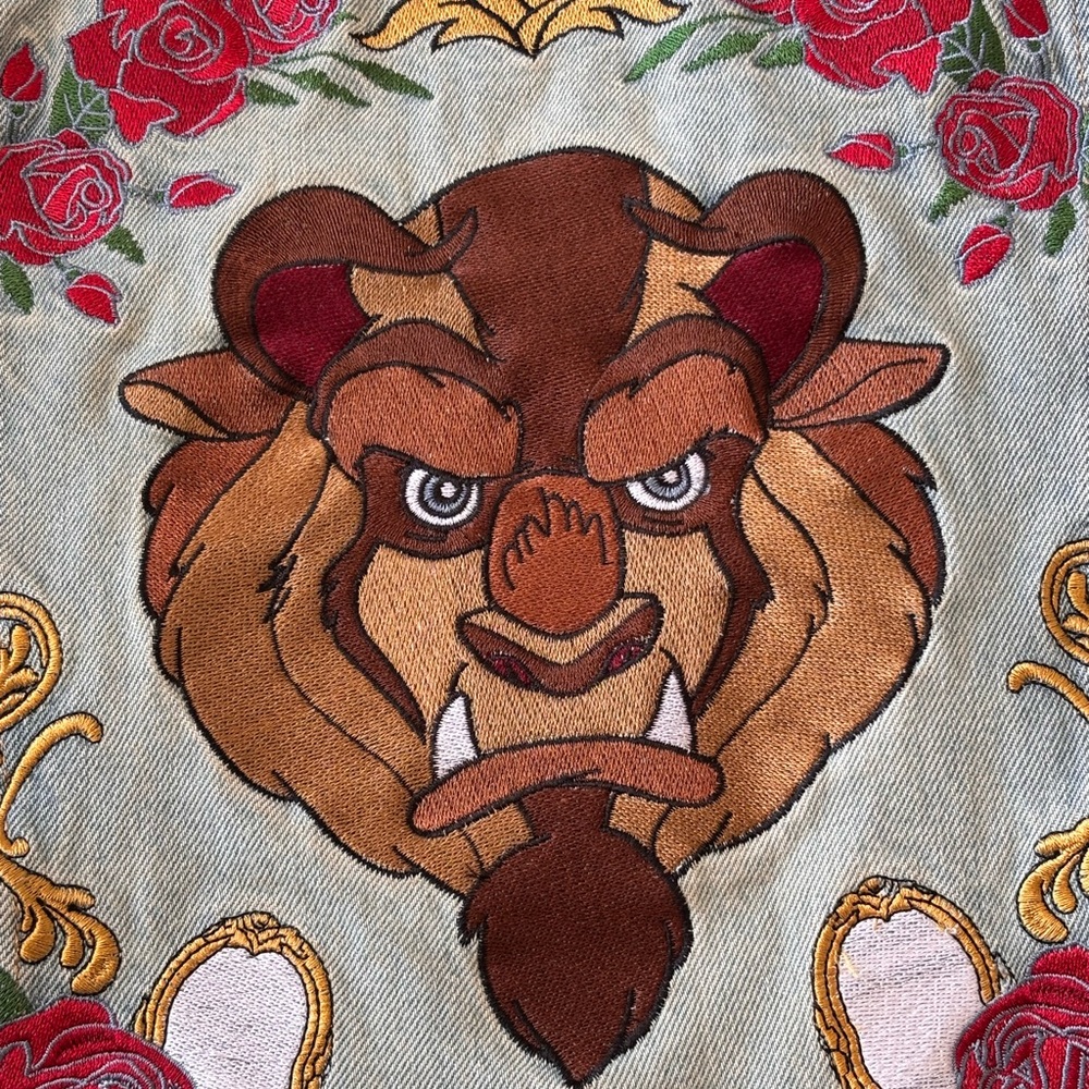 MINKPINK x Disney denim jacket. Beauty and the beast. Rare - Picture 3 of 6